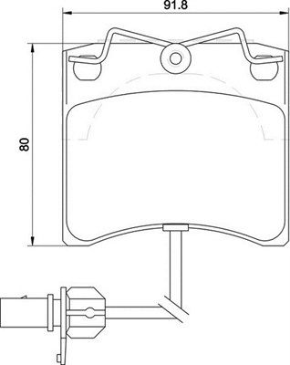 MAGNETI MARELLI Piduriklotsi komplekt,ketaspidur 363710205129